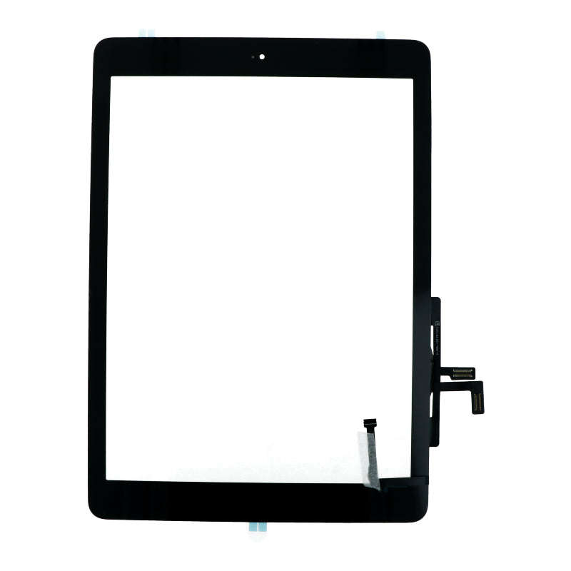 Touch Screen + Touch Screen Adhesive with Home Button Flex Cable for iPad Air Black HQ