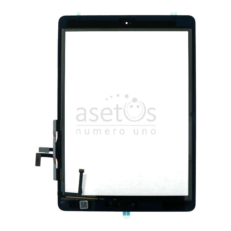 Touch Screen + Touch Screen Adhesive with Home Button Flex Cable for iPad Air Black HQ