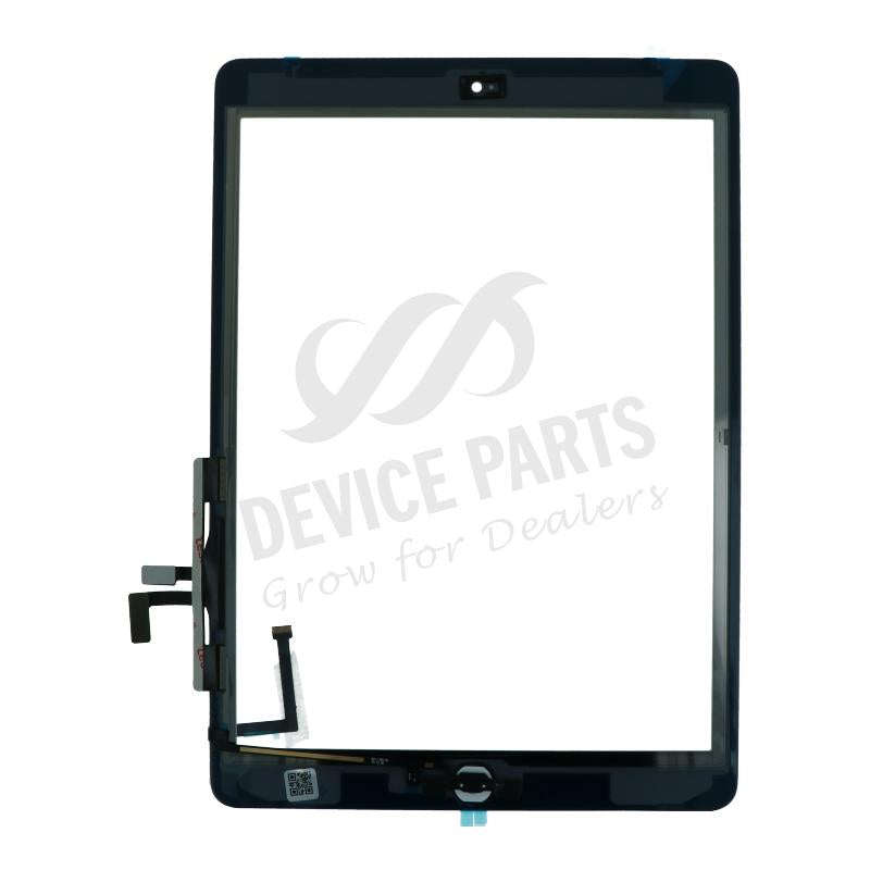Touch Screen + Touch Screen Adhesive with Home Button Flex Cable for iPad Air White HQ