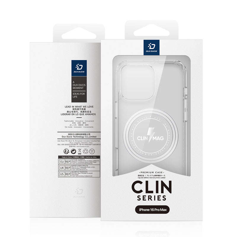 DUX DUCIS Clin Series Clear Case with MagSafe for iPhone 16 Pro Max Transparent