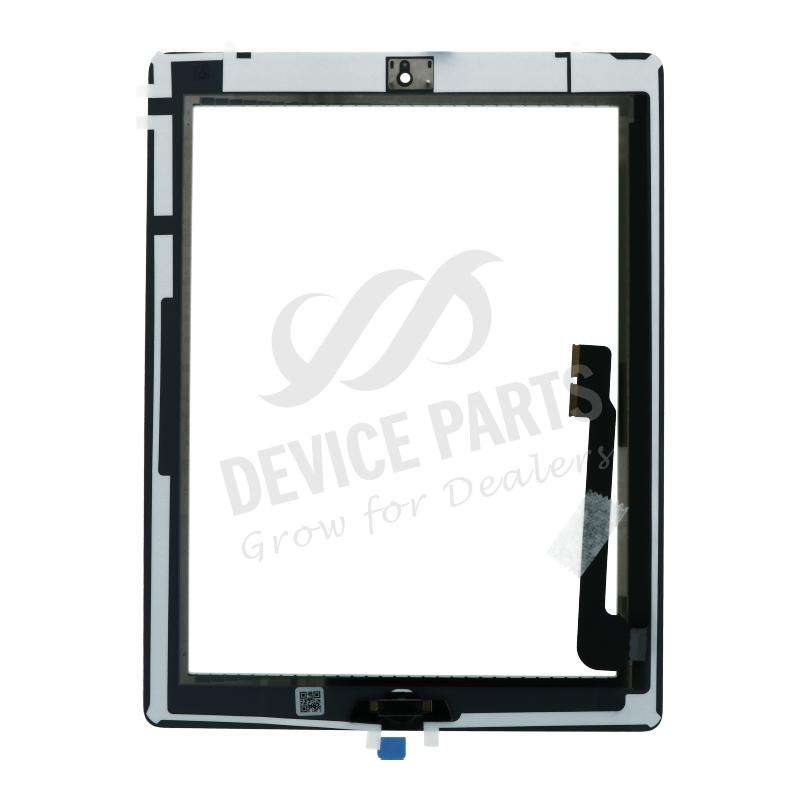 Touch Screen + Touch Screen Adhesive with Home Button for iPad 3 White OEM