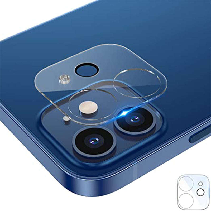 3D Dual hole Version Rear Camera Tempered Glass Film for iPhone 12 6.1 Transparent