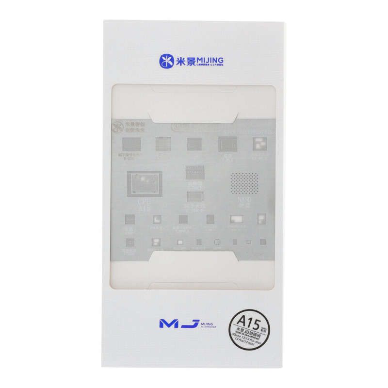 MiJing 3D Rework Repair BGA Reballing Stencil for iPhone 13 Series (A15)