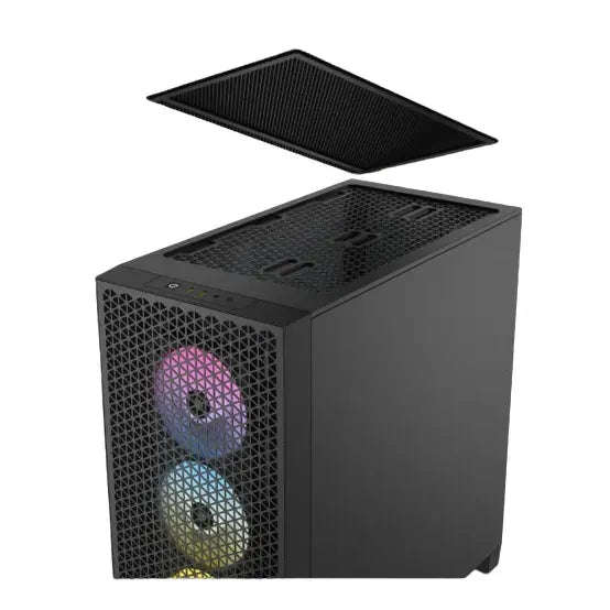 3000D RGB AIRFLOW Black Mid-Tower BPC Case; 2x 3.5'' |  2x 2.5'' Drive Bays; Up to 360mm Radiator...