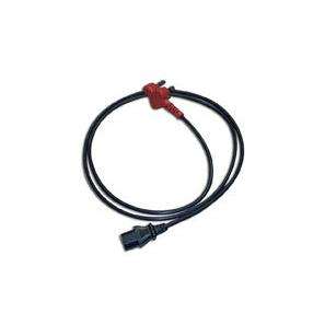 Dedicated SA plug to IEC 0.75x3 BK 1.80meter