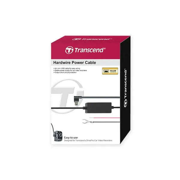 TRANSCEND MICRO USB HARDWIRE CABLE FOR DASH CAM