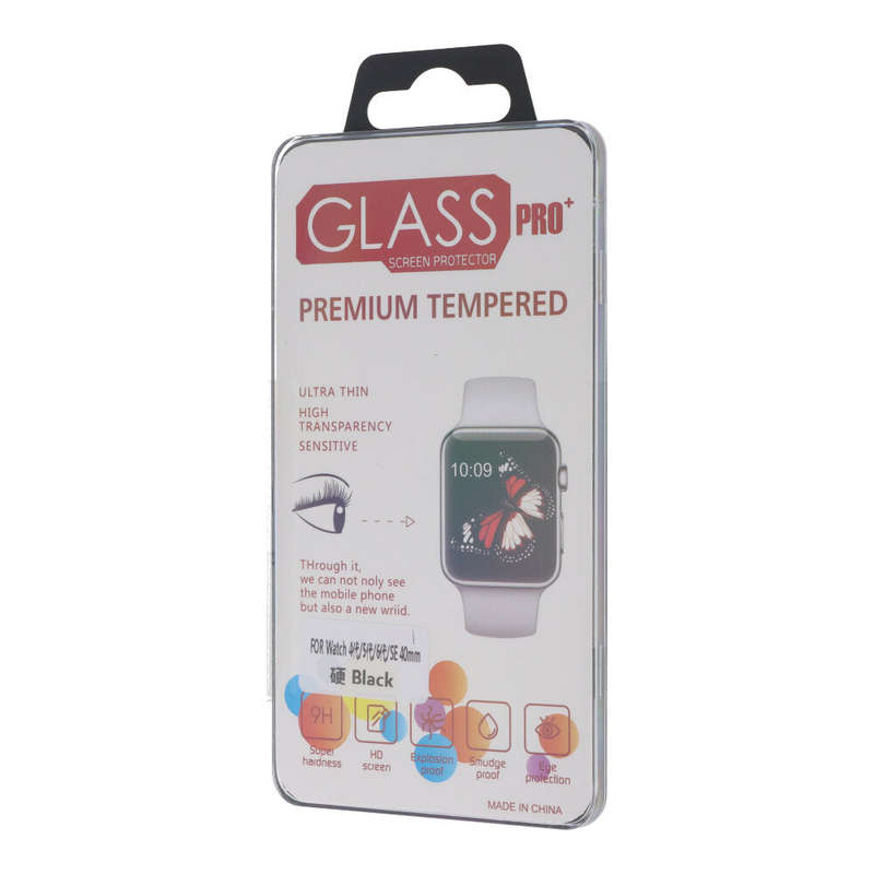 Hard Full Screen Tempered Glass Screen Protector for Apple Watch Series 4 40mm/Series 5 40mm/Seri...