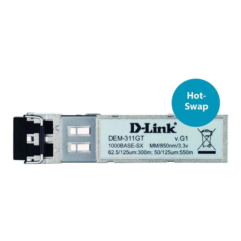 D-LINK 1 PORT GBIC SX MULTI-MODE FIBER MODULE 550M