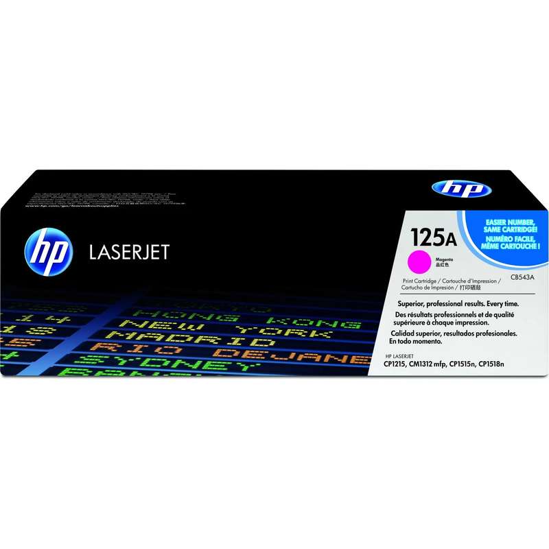 HP 125A Magenta Original LaserJet Toner Cartridge;1;400 pages. . (Colour LaserJet CLJ CP 1215/1515).