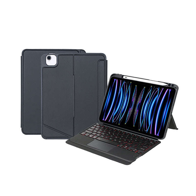 TPU Case with Detachable Keyboard & Keyboard Backlight & Trackpad & Pen Slot for iPad Pro 11 2018...