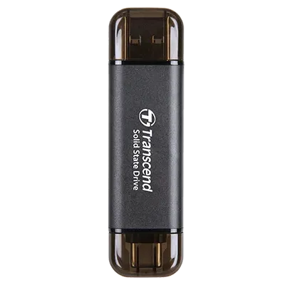 TRANSCEND 512 GB ESD310C USB3.2 TYPE A & C (USB 10Gbps) OTG COMPACT PORTABLE SSD  - Read 1050MB/s...
