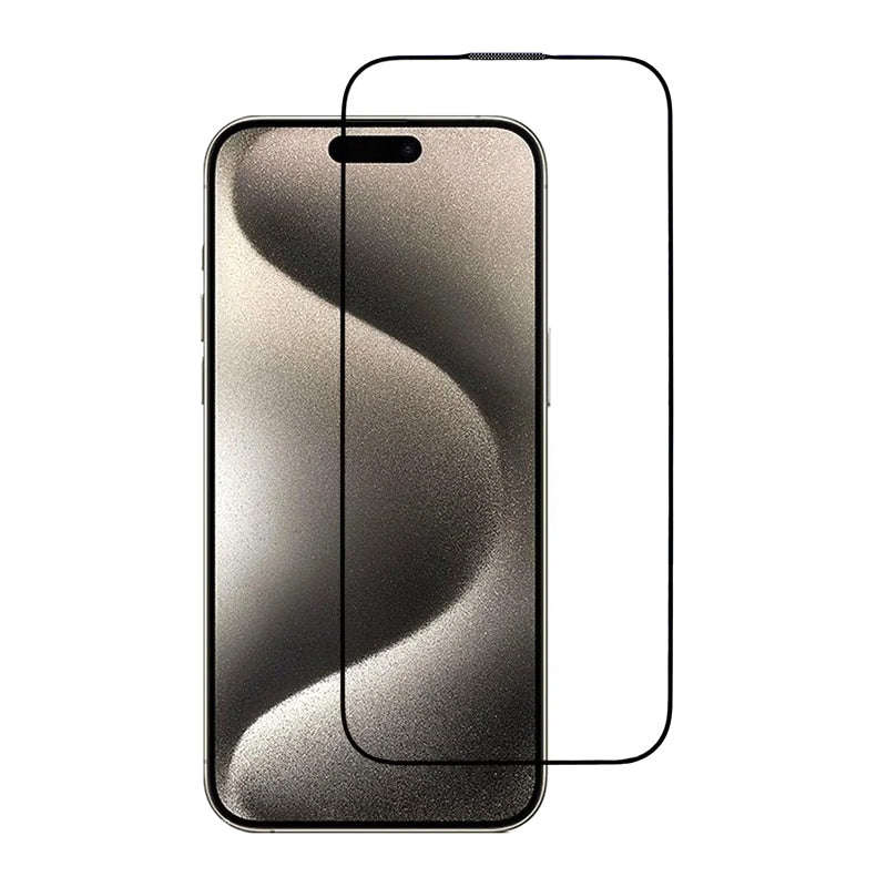 LAKX Full Screen Tempered Glass Screen Protector for iPhone 17 Pro Max Black