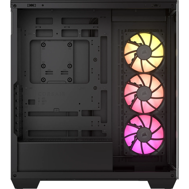 iCUE LINK 3500X RGB Black Mid-Tower PC Case; 2x 3.5'' |  2x 2.5'' Drive Bays; Up to 360mm Radiato...