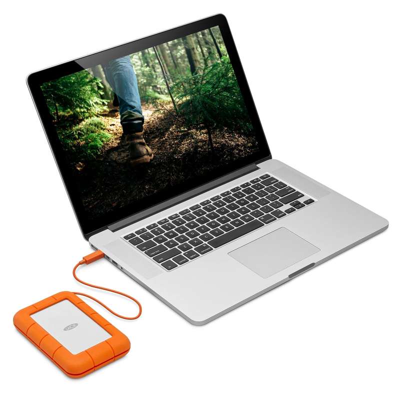 Seagate LaCie 5TB Rugged Mini USB-C; USB3.0; Drop; Crush and Rain Resistant