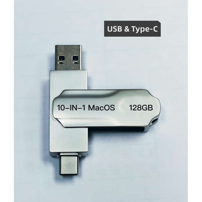 10-in-1 Mac OS X Bootable USB for High Sierra, El Capitan, Catalina, Monterey, Lion, Mountain Lio...