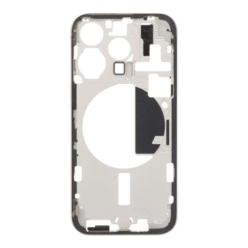 Middle Frame with Side Key+Side Rails+Card Tray+Speaker Anti-Dust Mesh for iPhone 15 Pro A3101/A3...