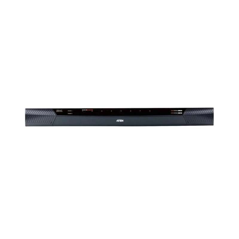 ATEN 1 Remote & 1 Local simultaneous users; 8Port Cat5 FHD IP KVM with Virtual Media & Dual Power...