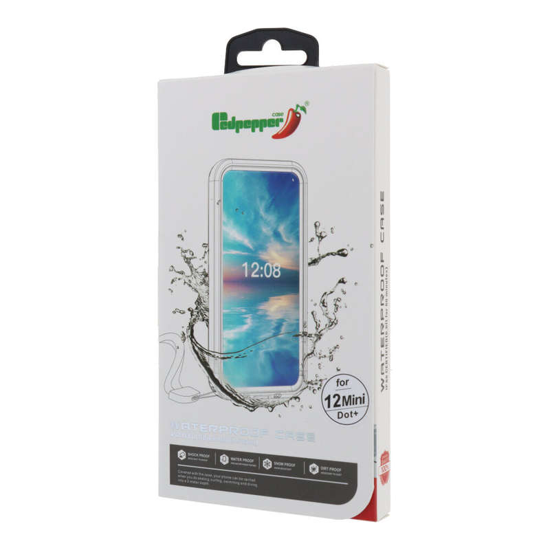 Redpepper IP68 Waterproof Shockproof Case for iPhone 12 Mini Black