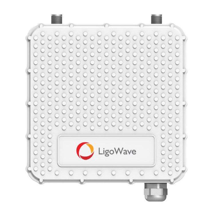 Ligowave PTMP RapidFire 600 Mbps Carrier Subscriber Unit with N-Type connectors.