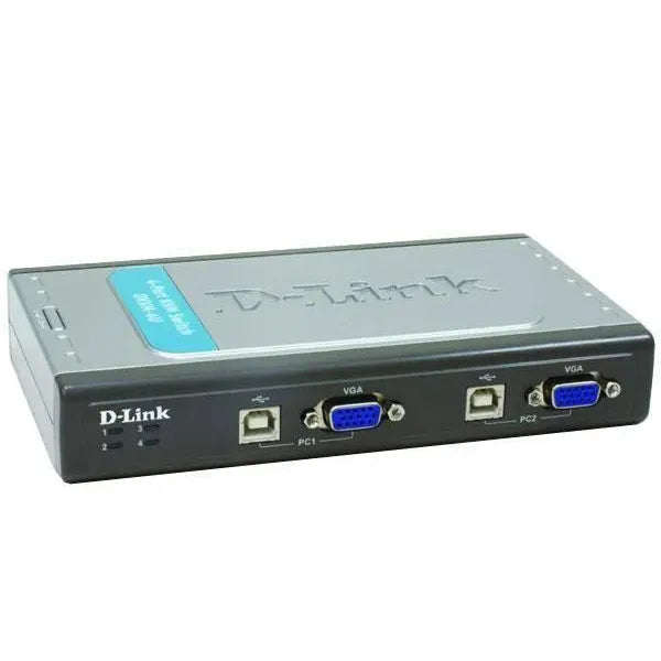 D-Link DKVM-4U 4-Port USB KVM Switch (includes only 2 cables; additional DKVM-CU/B1A cables to be...