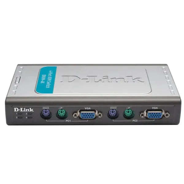 D-Link DKVM-4U 4-Port USB KVM Switch (includes only 2 cables; additional DKVM-CU/B1A cables to be...