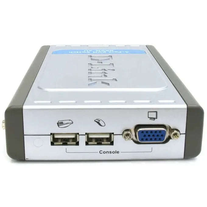 D-Link DKVM-4U 4-Port USB KVM Switch (includes only 2 cables; additional DKVM-CU/B1A cables to be...