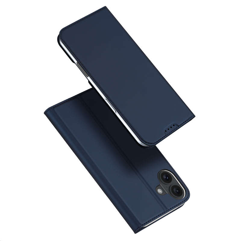 DUX DUCIS Skin Pro Series Magnetic Horizontal Flip Leather TPU + PU Case for iPhone 16 Blue
