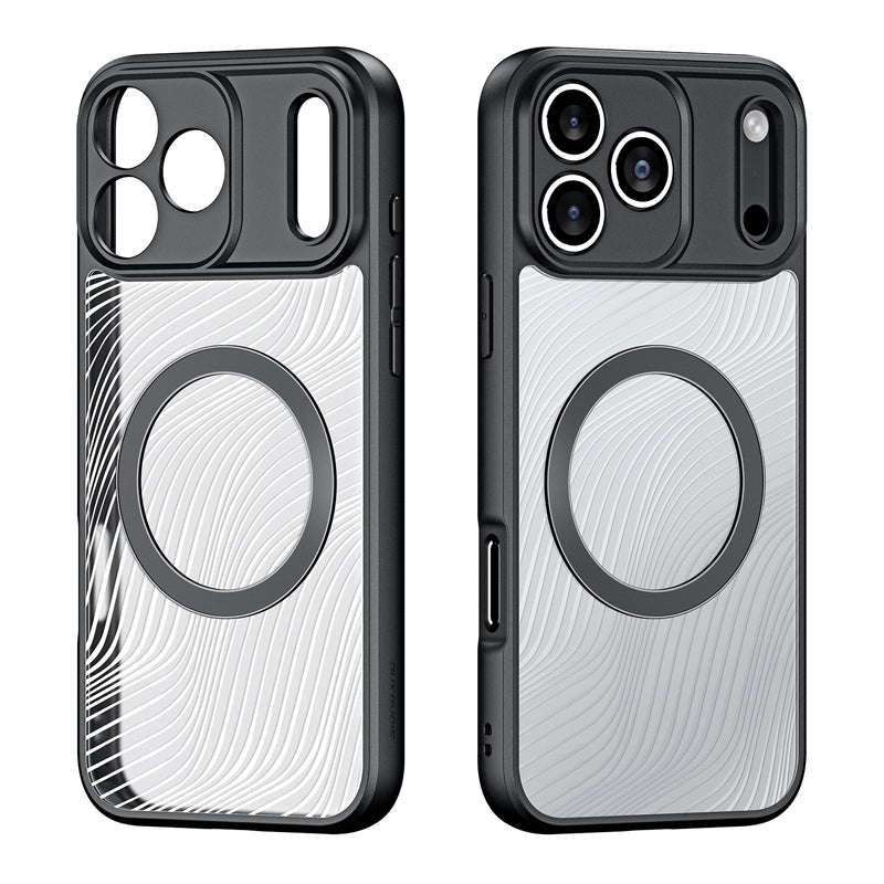DUX DUCIS Aimo Mag Series Magnetic Matte Anti-drop TPU + PC Case for iPhone 17 Pro Max Black