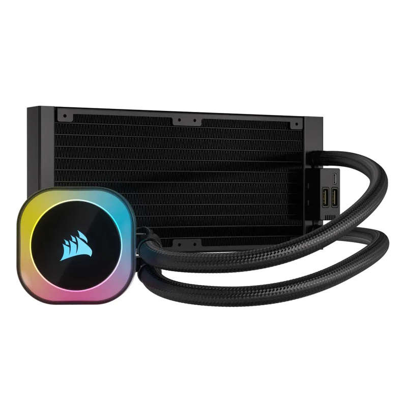 Corsair iCUE LINK H100i RGB Liquid CPU Cooler - QX120 RGB Fans - 240mm Radiator - Fits Intel® LG...
