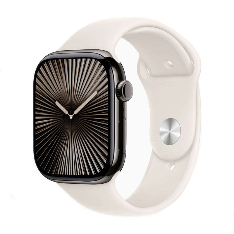Solid Color Classic Silicone Band for Apple Watch 42MM/44MM/45MM/46MM/49MM Series Starlight