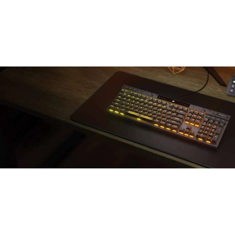 Corsair K70 MAX RGB Magnetic-Mechanical Gaming Keyboard; Adjustable CORSAIR MGX Switches; Steel Gray