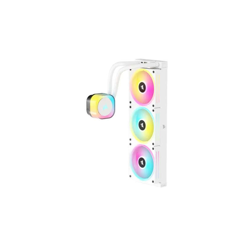 Corsair iCUE LINK H150i RGB Liquid CPU Cooler - QX120 RGB Fans - White - 360mm Radiator - Fits In...