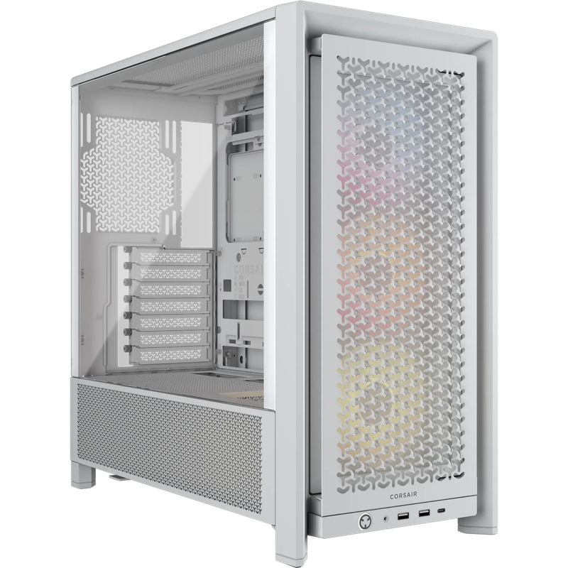 FRAME 4000D RS ARGB White Mid-Tower PC Case; 2x 3.5'' |  2x 2.5'' Drive Bays; Up to 360mm Radiato...