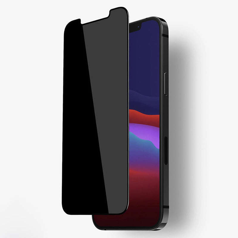 Privacy Anti-Glare Tempered Glass Screen Protector for iPhone 12/12 Pro Black