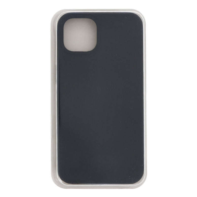 Full Pure Color Liquid Silicone Case Without Logo for iPhone 14 Black