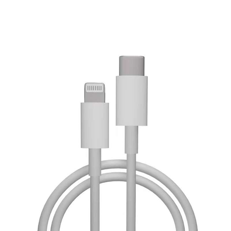 1M Type-C to Lightning TPE Charging Data Cable for iPhone/iPad/iPod White MFi Certified