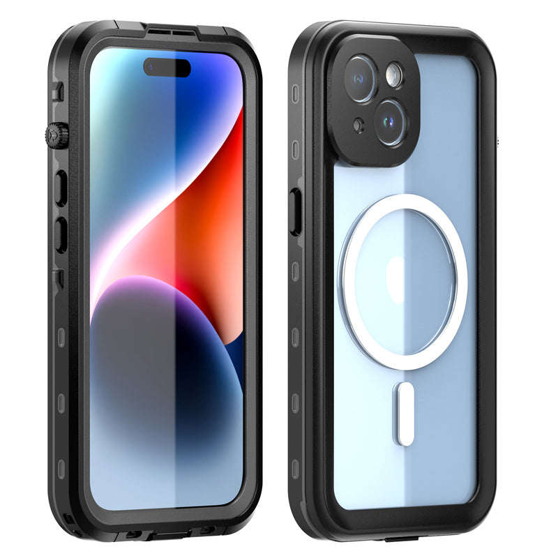 Redpepper IP68 Waterproof Shockproof Case for iPhone 15 Black