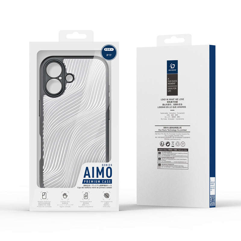 DUX DUCIS Aimo Series Matte Anti-drop TPU + PC Case for iPhone 17 Black