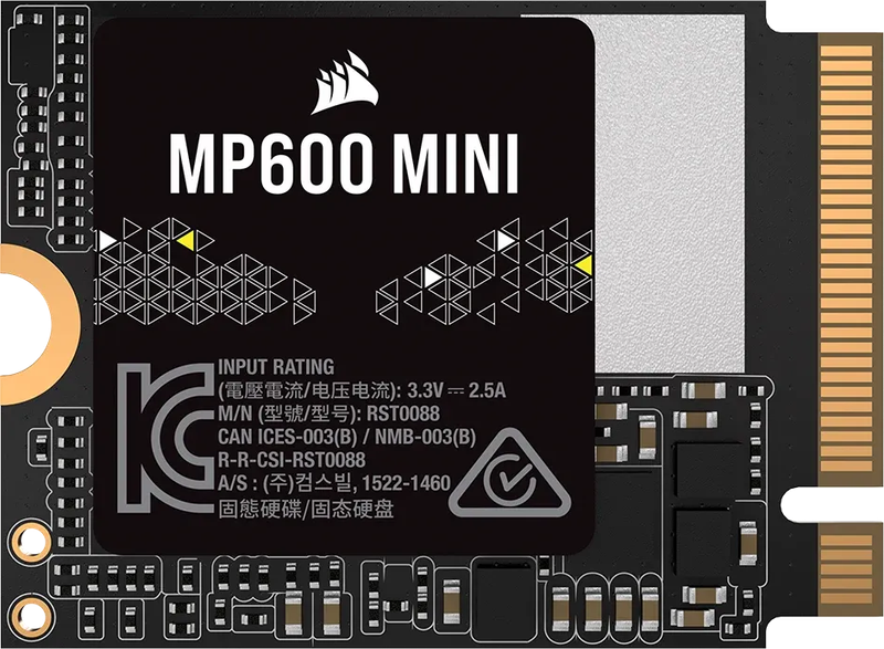 Corsair MP600 MINI 1TB M.2 NVMe PCIe Gen. 4 x4 SSD; Read Up To 4800MB/s; Write up to 4800MB/s