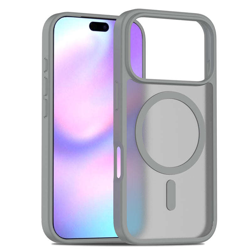 Magsafe Anti-drop Matte Translucent Case for iPhone 17 Pro Gray