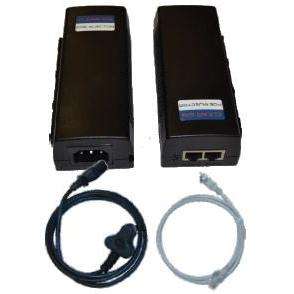 Surge Protected Gigabit PoE Injector, 48V, 0.8 Amp, SA Type M, 3-Pin Cord