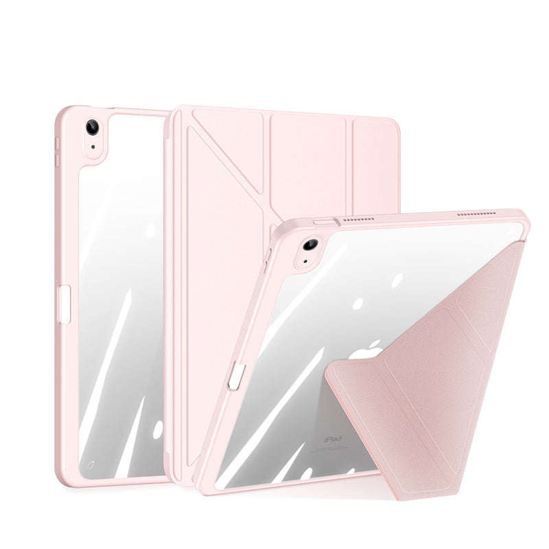 DUX DUCIS Magi Series Detachable Case with Pencil Holder for iPad 2022/10th Transparent Pink