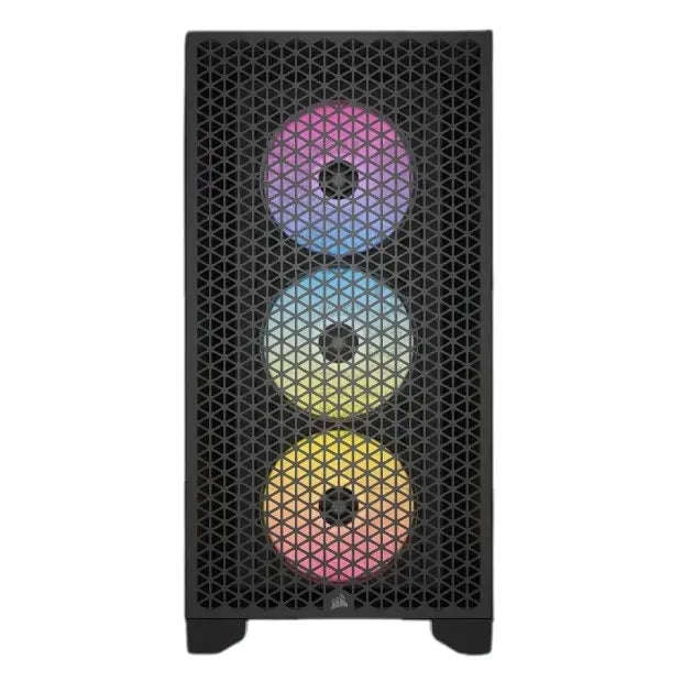 3000D RGB AIRFLOW Black Mid-Tower BPC Case; 2x 3.5'' |  2x 2.5'' Drive Bays; Up to 360mm Radiator...