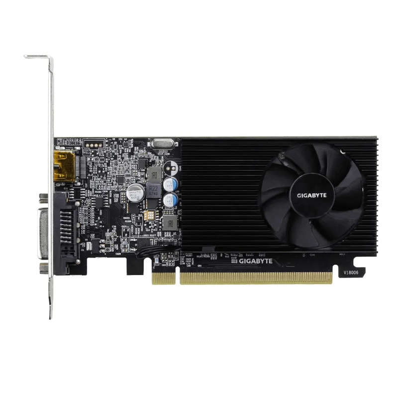 GIGABYTE nVidia GeForce GT 1030 - 2GB GDDR4; 64-Bit Memory Bus; PCI Express 2.0; 1x Dual-Link DVI...