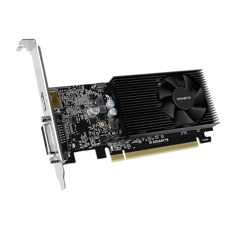 GIGABYTE nVidia GeForce GT 1030 - 2GB GDDR4; 64-Bit Memory Bus; PCI Express 2.0; 1x Dual-Link DVI...