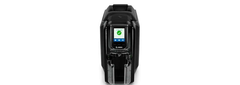 Zebra - Printer ZC350; Single Sided; UK/EU Cords; USB & Ethernet; Windows Driver
