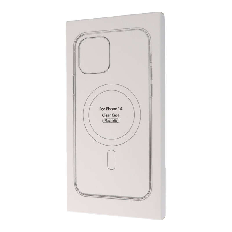 Clear MagSafe Anti-Shock TPU Case for iPhone 14 with Box Packaging