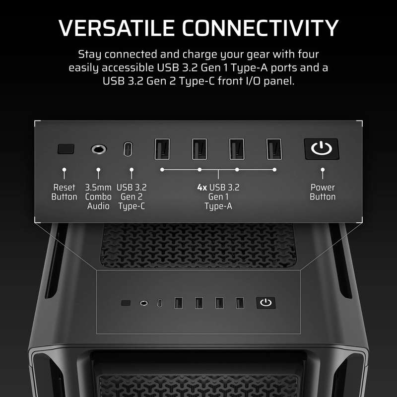 5000T Mid-Tower PC Case; Black