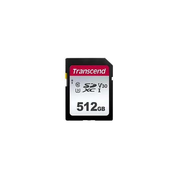 TRANSCEND 300S 512GB UHS-1 CLASS 10 U1 U3 V30 SDXC CARD 3D NAND