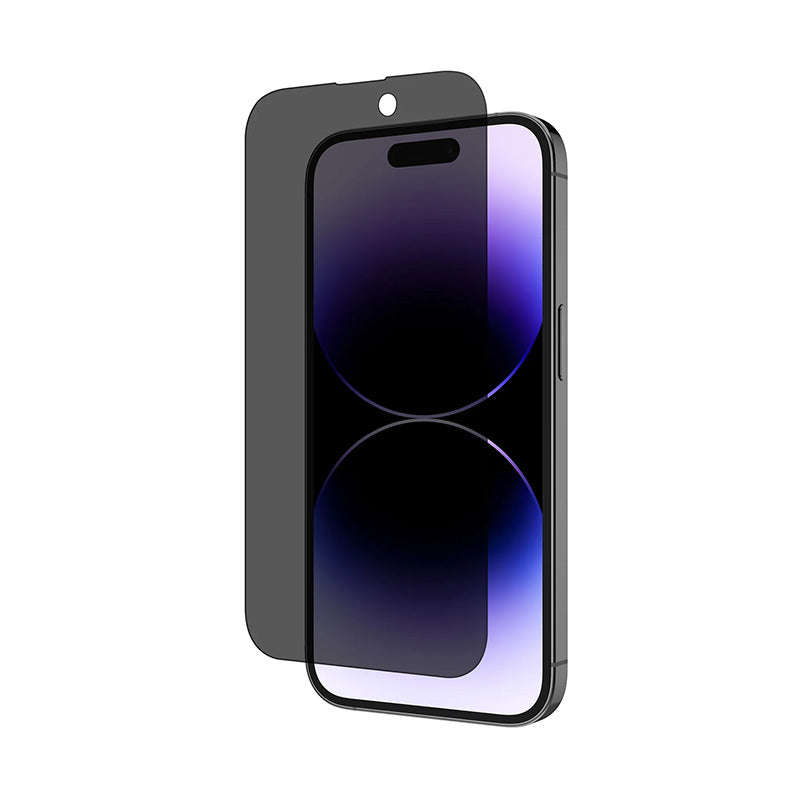 Privacy Anti-Glare Full Screen Tempered Glass Screen Protector for iPhone 14 Plus Black